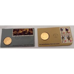 1975 1976 American Revolution Bicentennial 1st Day Covers Paul Revere Jefferson